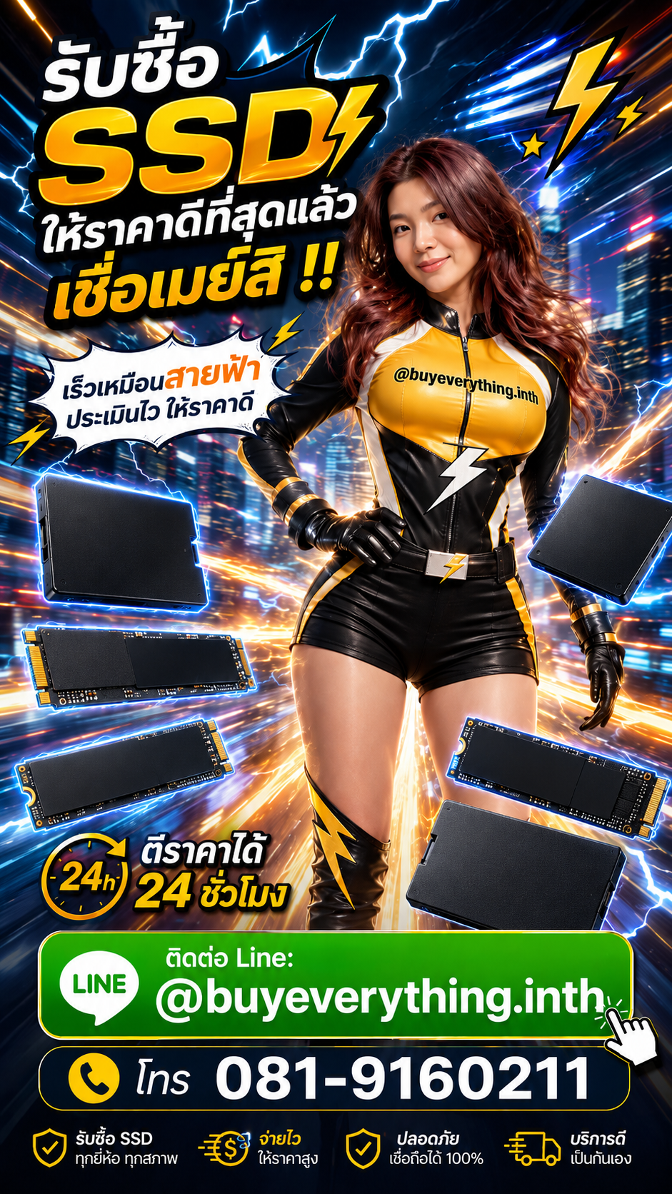 รับซื้อ SSD รับซื้อไม่จำกัดชิ้น ตีราคาไว
