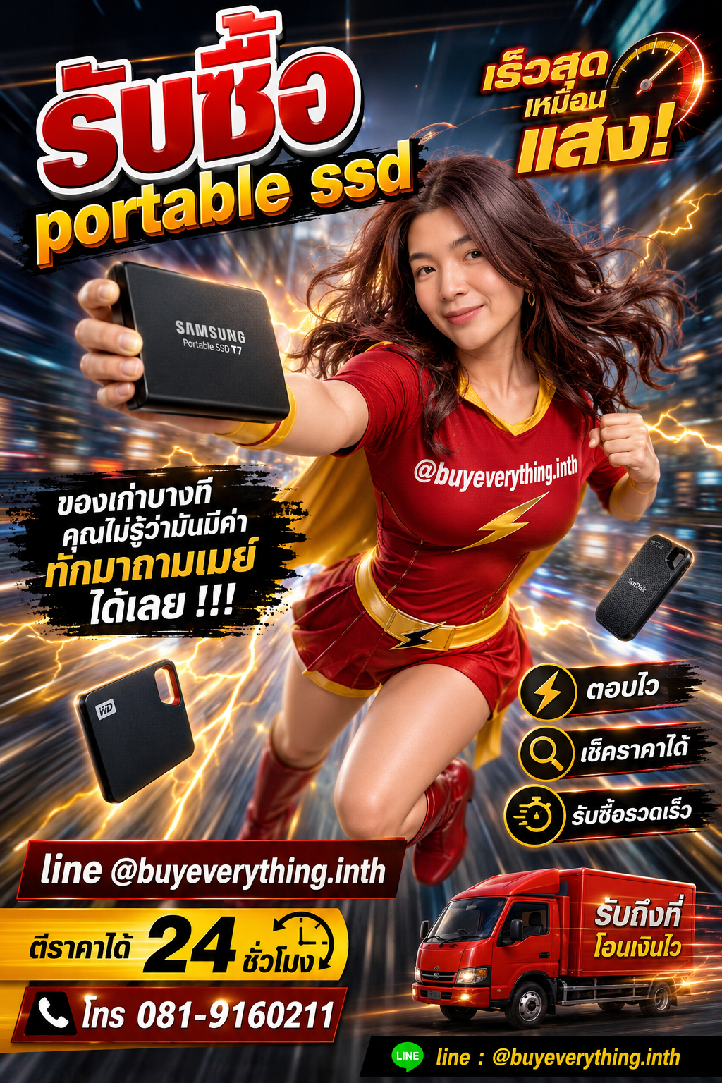 รับซื้อ Portable SSD ให้ราคาดีที่สุดแล้ว เชื่อเมย์สิ