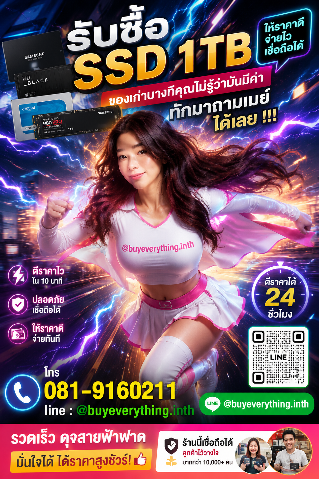 รับซื้อ SSD 1TB ให้ราคาดีที่สุดแล้ว เชื่อเมย์สิ