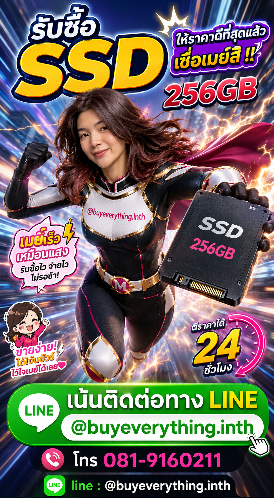 รับซื้อ SSD 256GB รับซื้อไม่จำกัดชิ้น ตีราคาไว