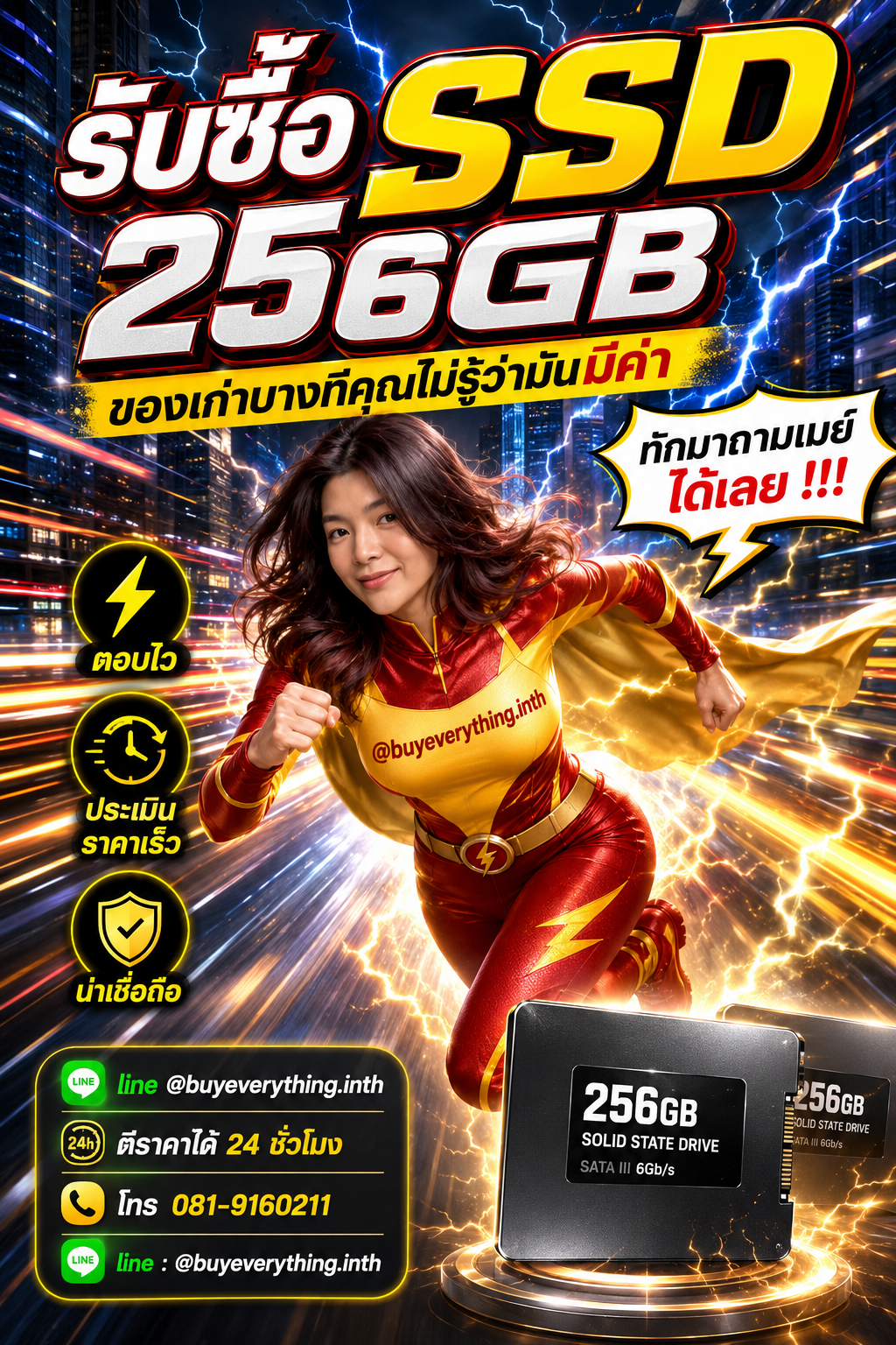 รับซื้อ SSD 256GB ให้ราคาดีที่สุดแล้ว เชื่อเมย์สิ