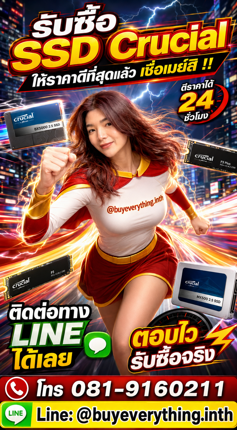 รับซื้อ SSD Crucial รับซื้อไม่จำกัดชิ้น ตีราคาได้ 24 ชั่วโมง