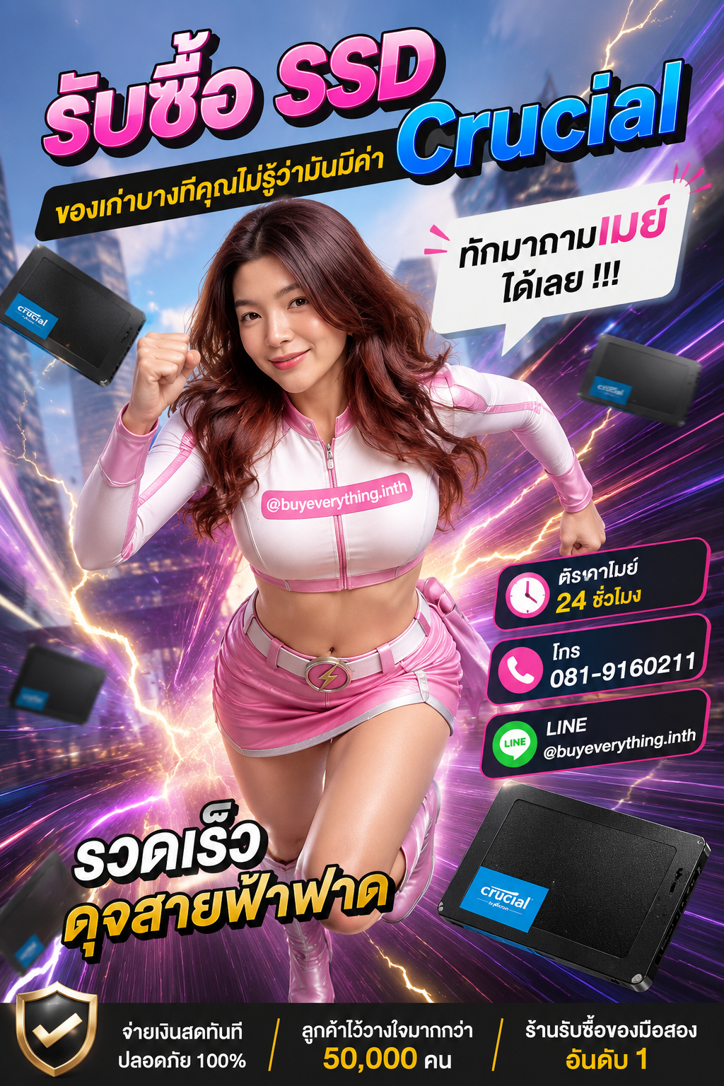 รับซื้อ SSD Crucial ให้ราคาดีที่สุดแล้ว เชื่อเมย์สิ