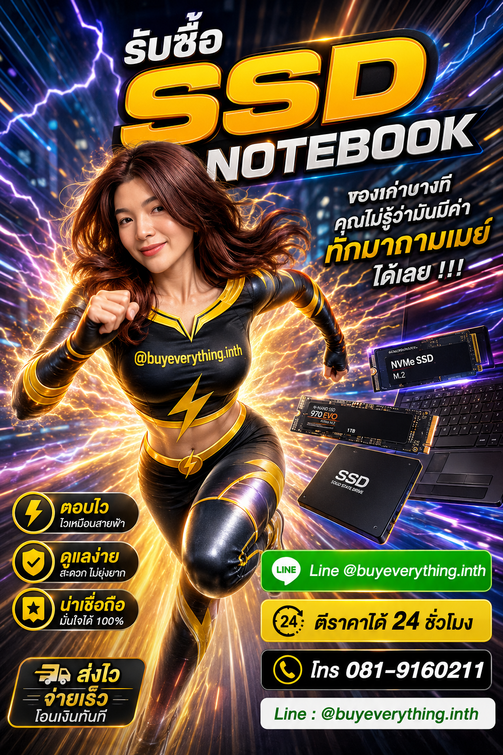 รับซื้อ SSD Notebook ให้ราคาดีที่สุดแล้ว เชื่อเมย์สิ