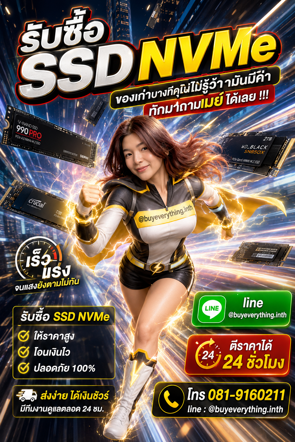 รับซื้อ SSD NVMe ให้ราคาดีที่สุดแล้ว เชื่อเมย์สิ