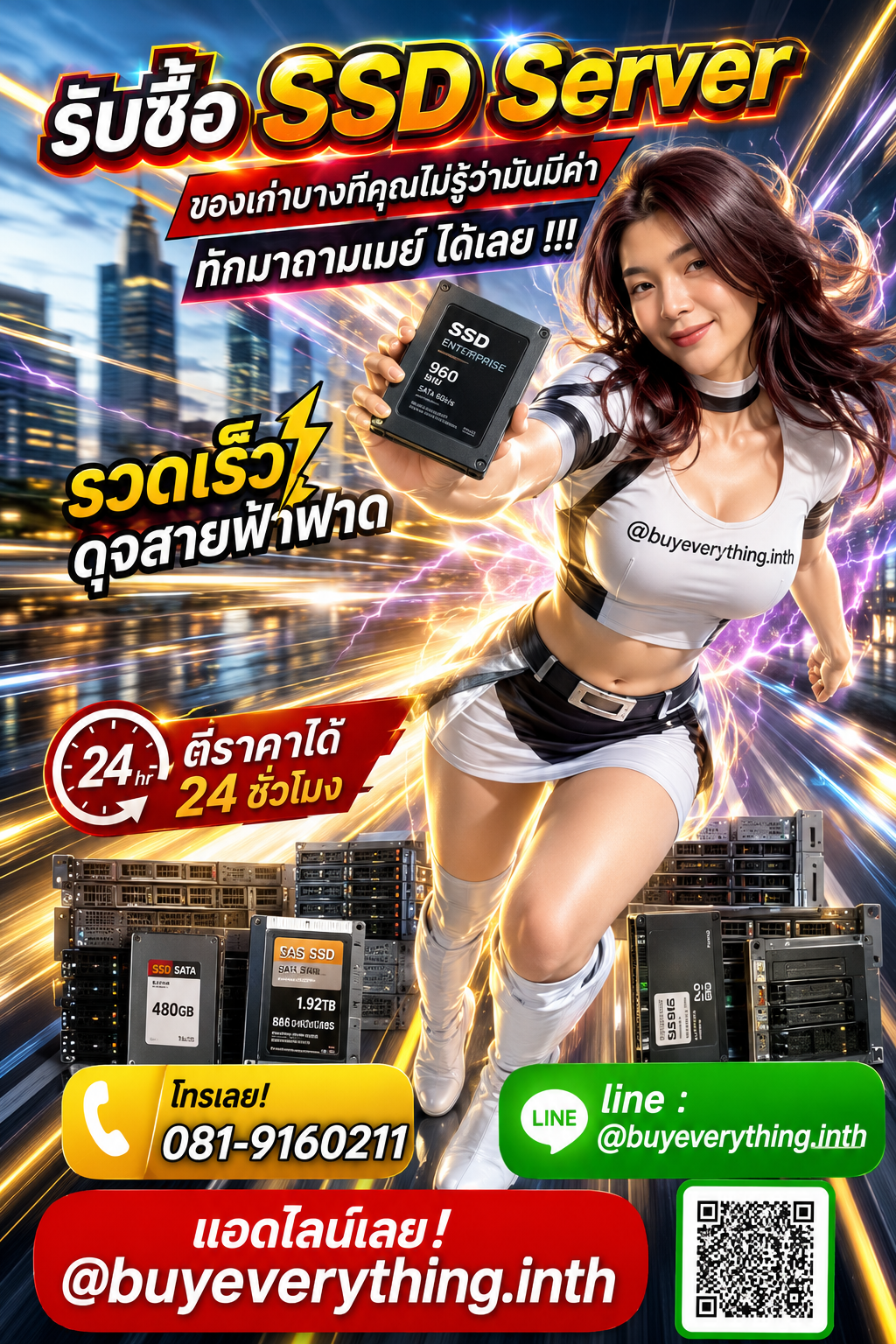 รับซื้อ SSD Server ของเก่าบางทีคุณไม่รู้ว่ามันมีค่า ทักมาถามเมย์ได้เลย
